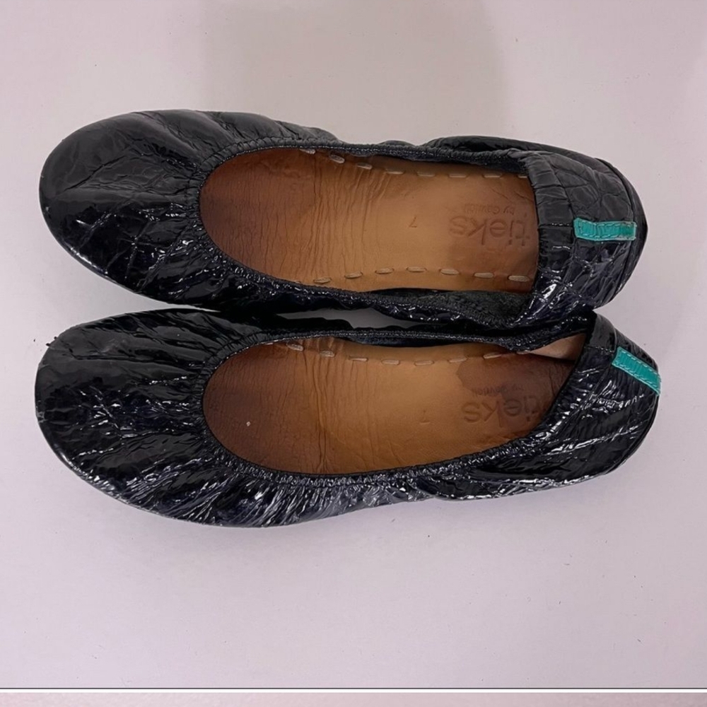 Tieks Black Patent Leather Ballet Flats